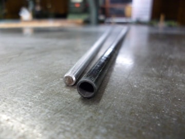 カーボンパイプ製品 6mm x 13mm 全長1,000mm 厚み 0.7mm 24g